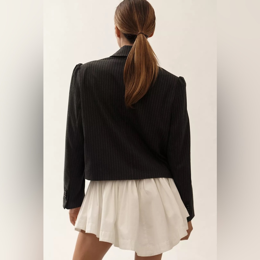 Anthropologie Maeve 80s Boxy Blazer Jacket - Picture 3 of 5